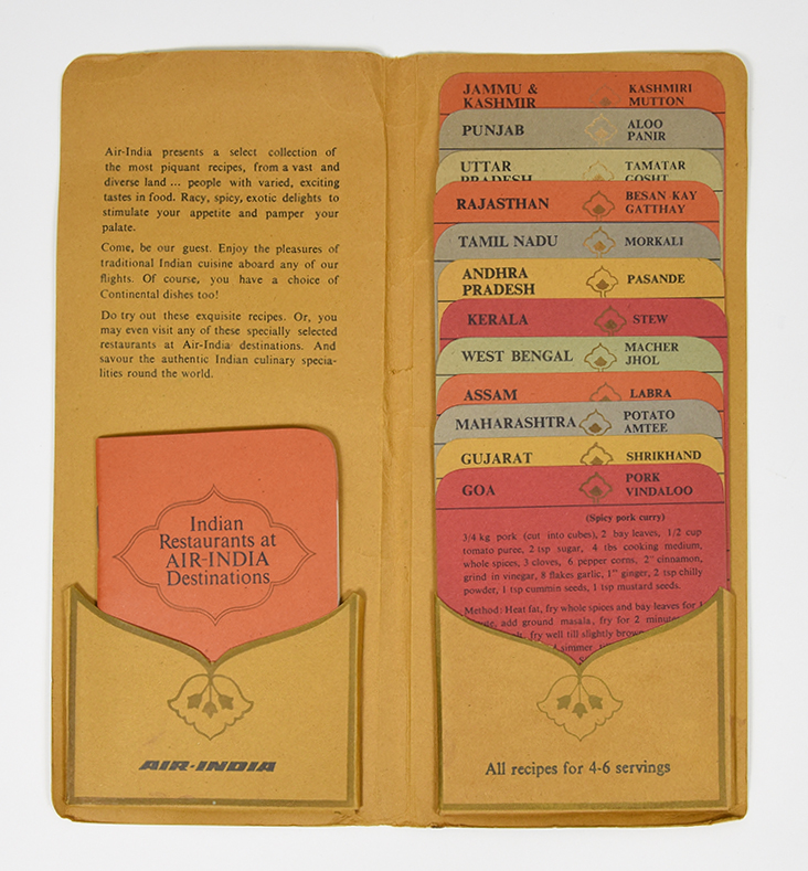 An open pamphlet of recipe cards stacked on top of each other with the titles visible.