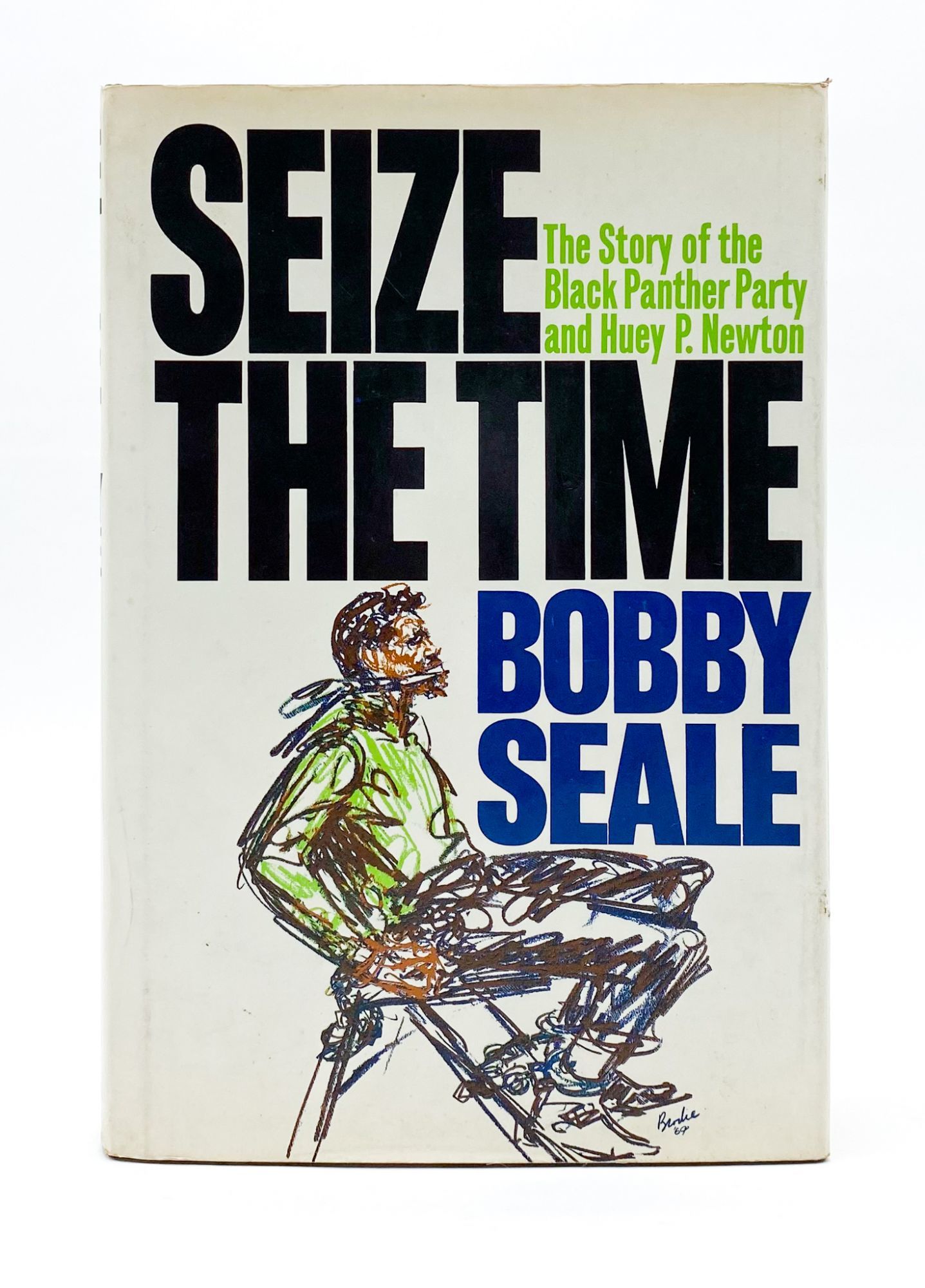 A book with a Black man handcuffed to a chair and gagged on the cover.